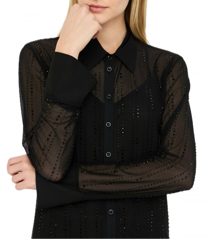 Camicia in tulle con strass Donna Liu Jo