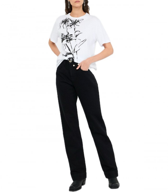 T-shirt in cotone con stampa Donna Liu Jo