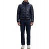 Piumino ad onde Uomo Blauer Wave