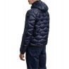 Piumino ad onde Uomo Blauer Wave