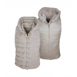 Gilet in ecopelliccia Donna Virginia Blu