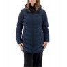 Piumino Donna Virginia Blu Fioritura