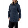 Piumino Donna Virginia Blu Fioritura