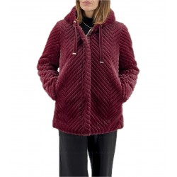 Eco pelliccia Donna Virginia Blu Miele