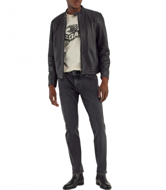 Giubbotto Biker di pelle Uomo Gas New Farid