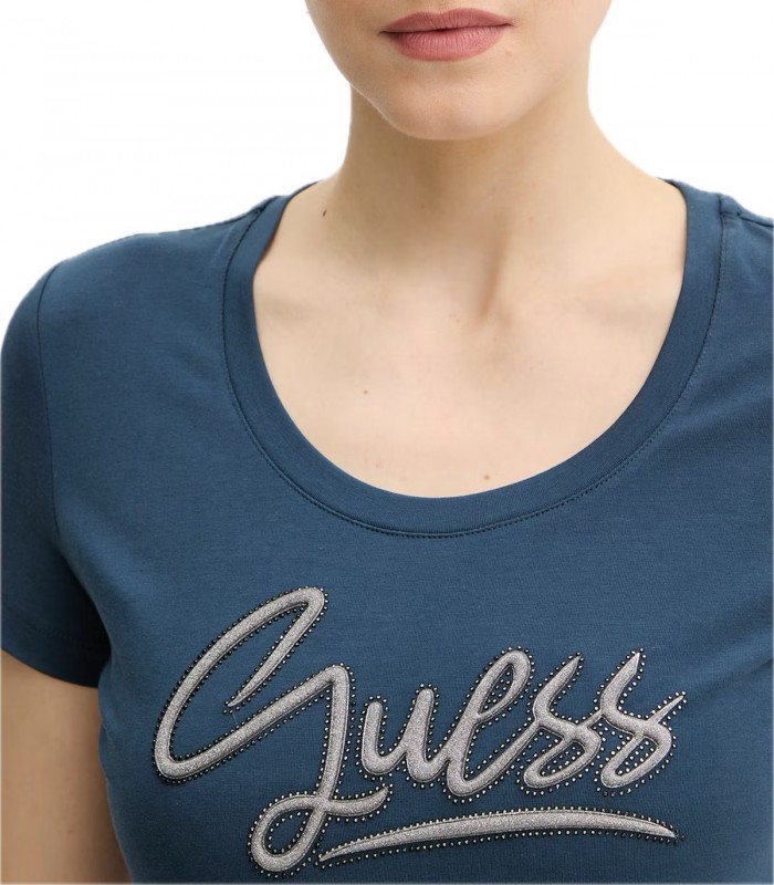 T-shirt con strass Donna Guess