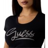 T-shirt con strass Donna Guess