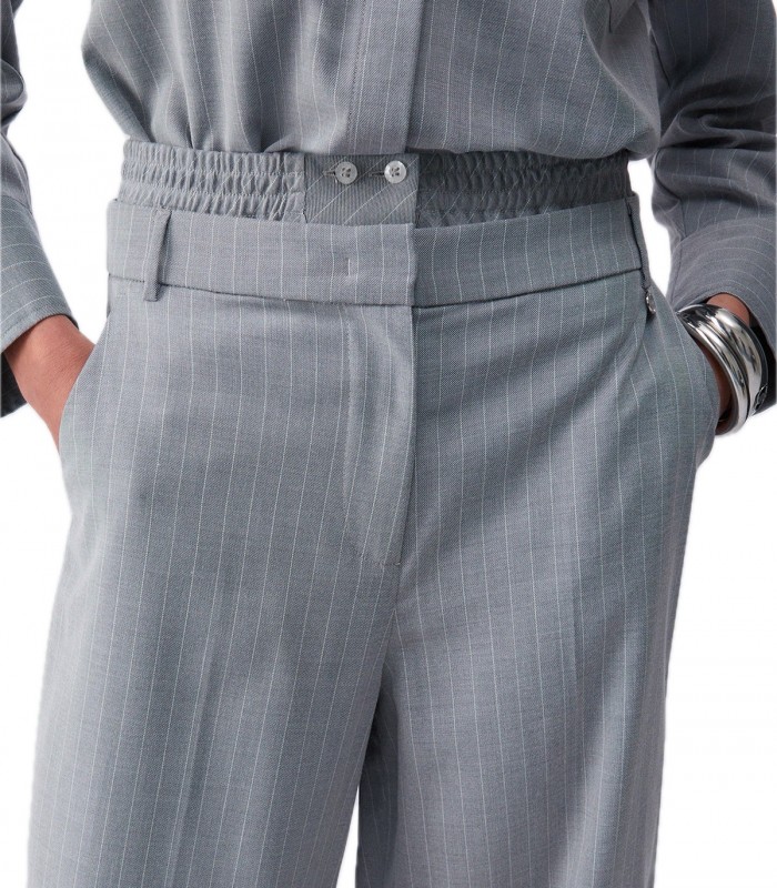 Pantaloni palazzo gessati Donna Liu Jo