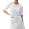 Top in maglia con borchie Donna Liu Jo