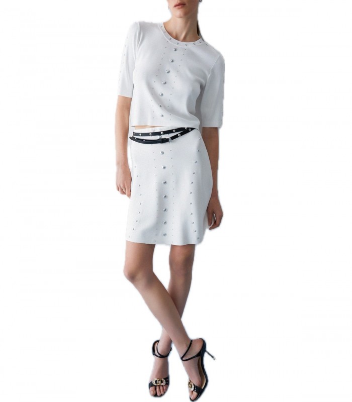 Top in maglia con borchie Donna Liu Jo