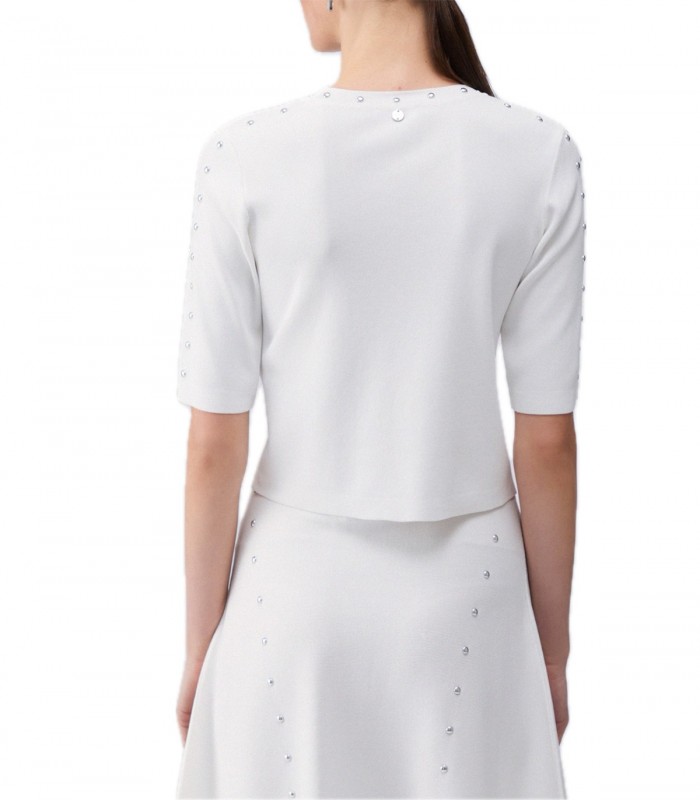 Top in maglia con borchie Donna Liu Jo