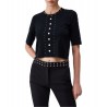 Top in maglia con borchie Donna Liu Jo