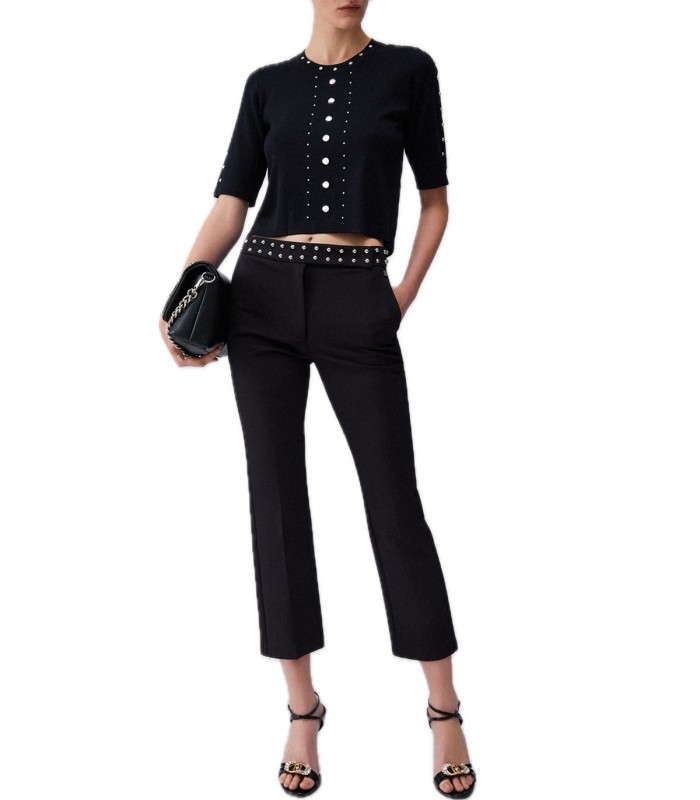 Top in maglia con borchie Donna Liu Jo