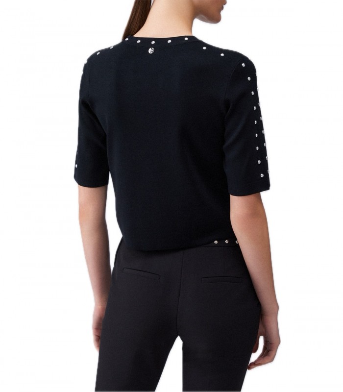 Top in maglia con borchie Donna Liu Jo