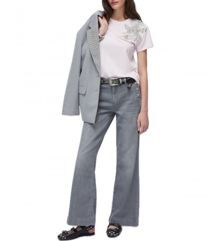 Jeans flare vita alta con bottoni Donna Liu Jo