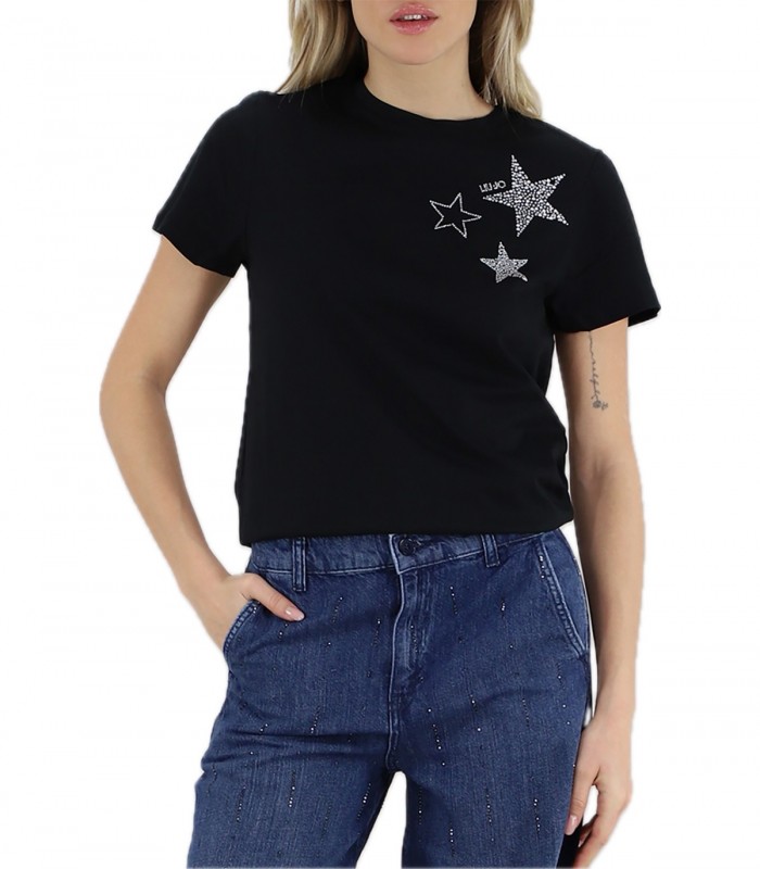 T-shirt con applicazioni Donna Liu Jo