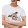 T-shirt Con stampa e applicazioni Donna Liu Jo
