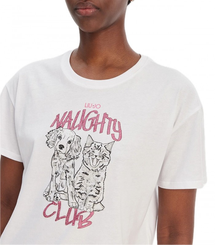 T-shirt con applicazioni Donna Liu Jo