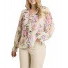 Blusa stampata con volant Donna Luisa Viola