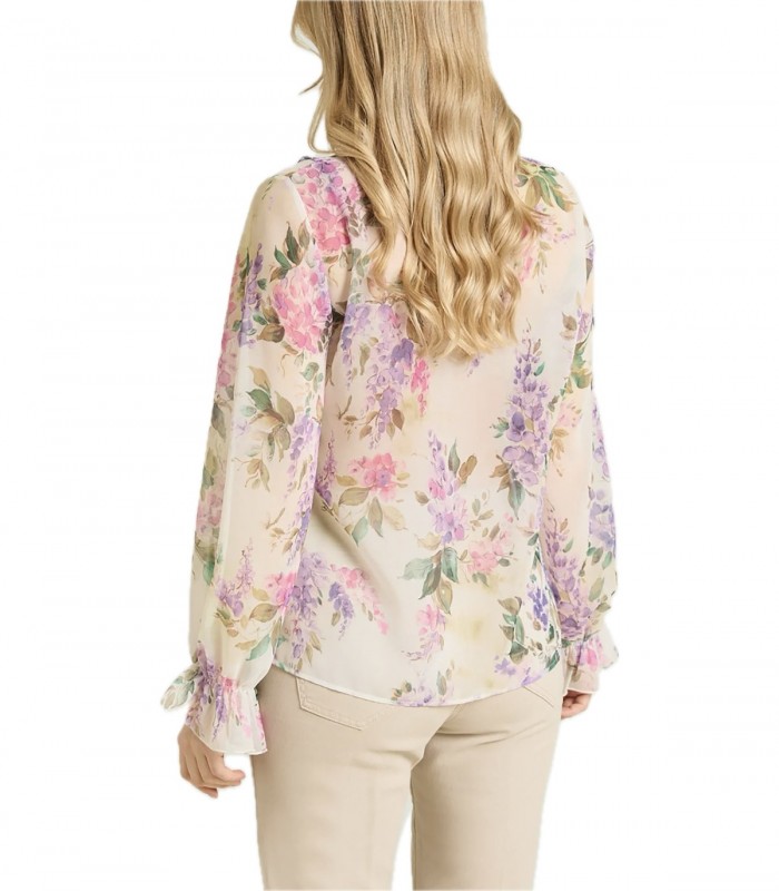 Blusa stampata con volant Donna Luisa Viola