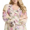 Blusa stampata con volant Donna Luisa Viola