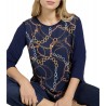 T-shirt stampata Donna Luisa Viola