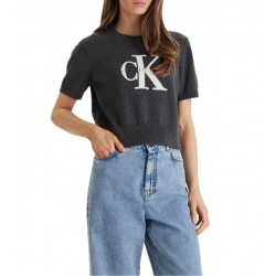 Maglia monologo corta Donna Calvin Klein