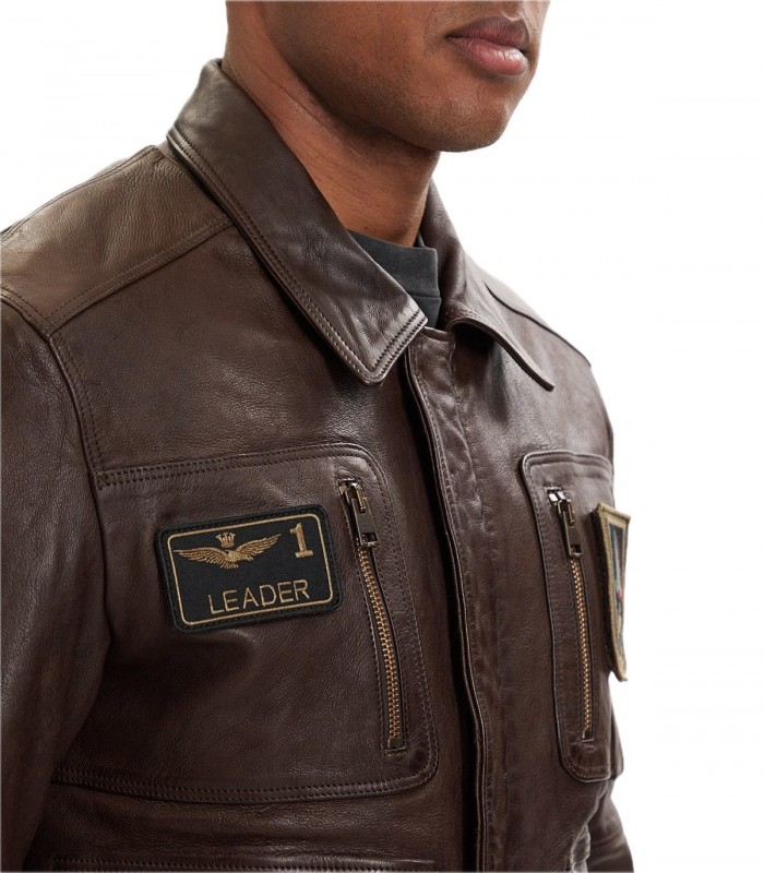 Giubbotto di pelle Pilot Aeronautica Militare