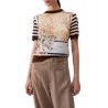 Top con inserti in twill stampato Donna Liu Jo