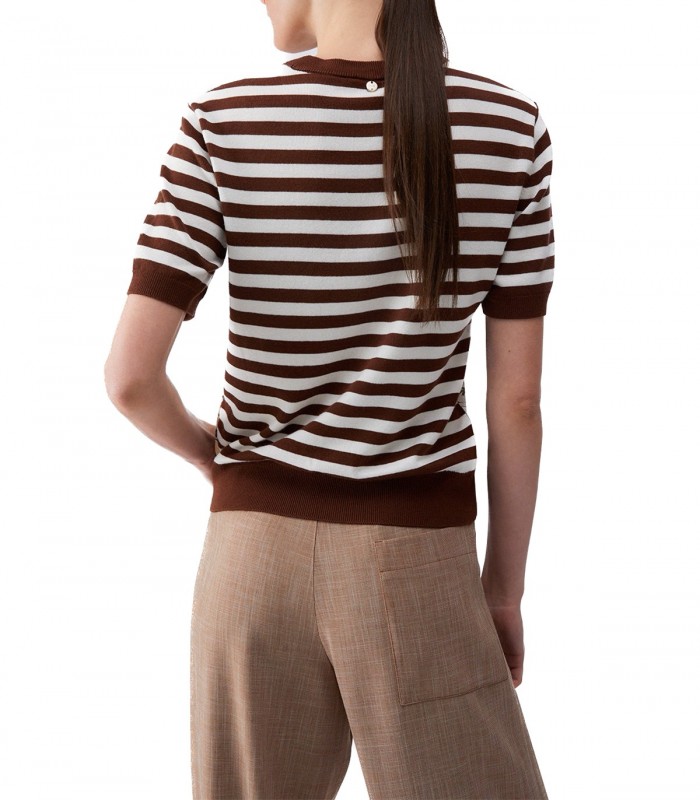 Top con inserti in twill stampato Donna Liu Jo
