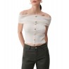 Top bardot in maglia Donna Liu Jo