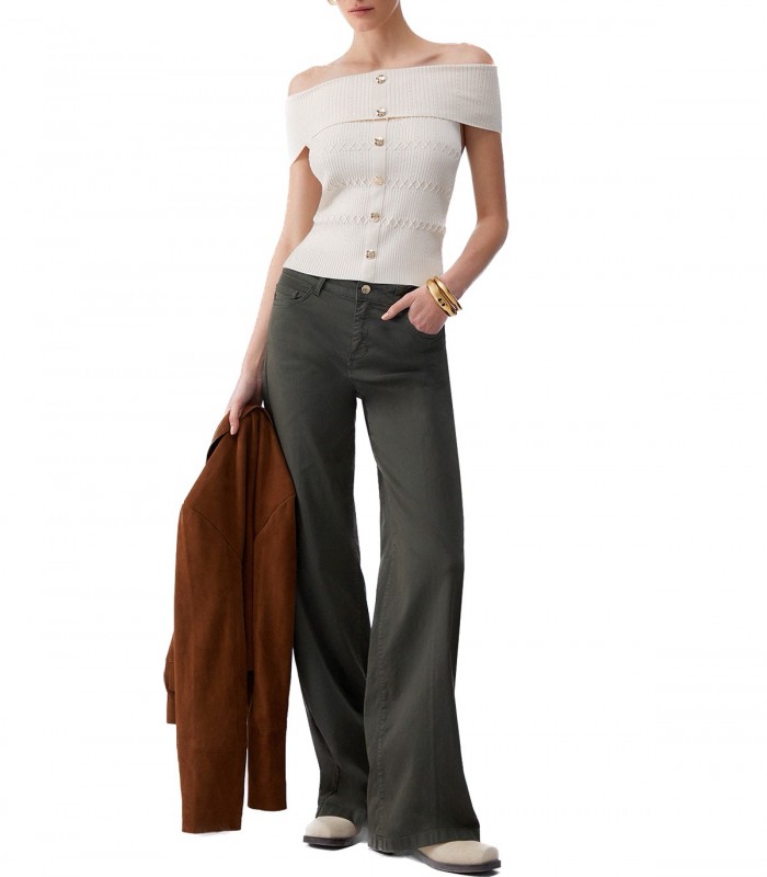 Top bardot in maglia Donna Liu Jo