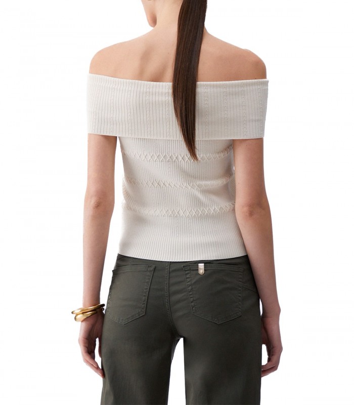 Top bardot in maglia Donna Liu Jo