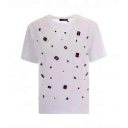 T-shirt con applicazioni Donna Liu Jo