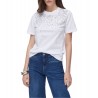 T-shirt con castoni gioiello Donna Liu Jo