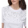 T-shirt con castoni gioiello Donna Liu Jo