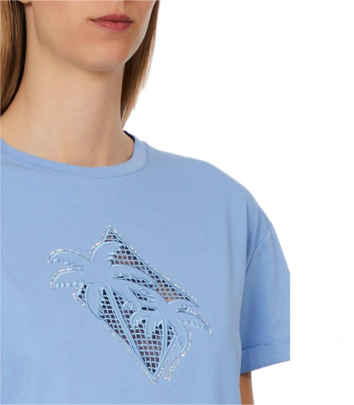 T-shirt con ricamo a jour Donna Liu Jo