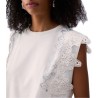 T-shirt con dettagli macrame Donna Liu Jo