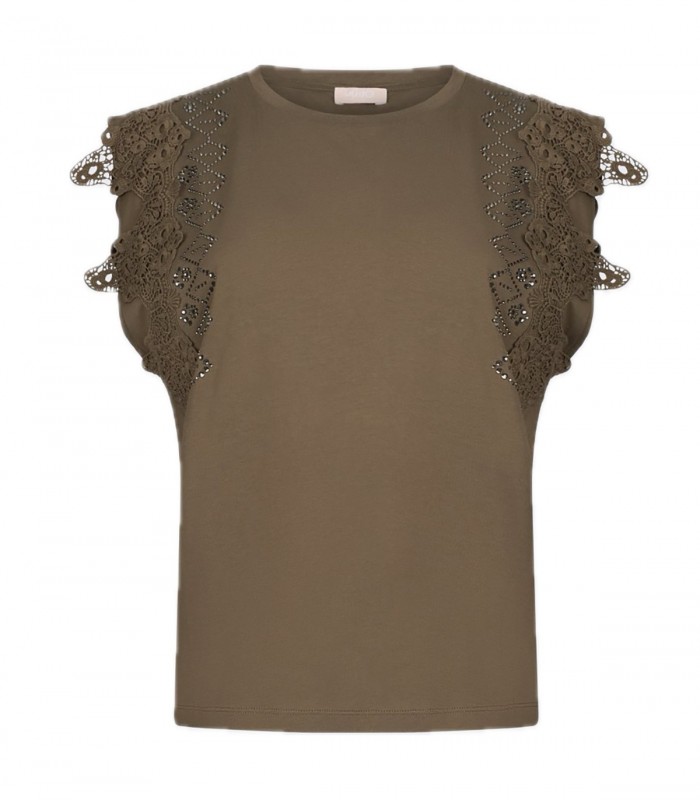 T-shirt con dettagli macrame Donna Liu Jo