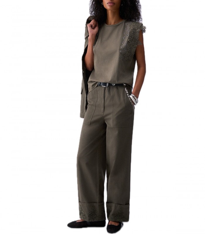 T-shirt con dettagli macrame Donna Liu Jo