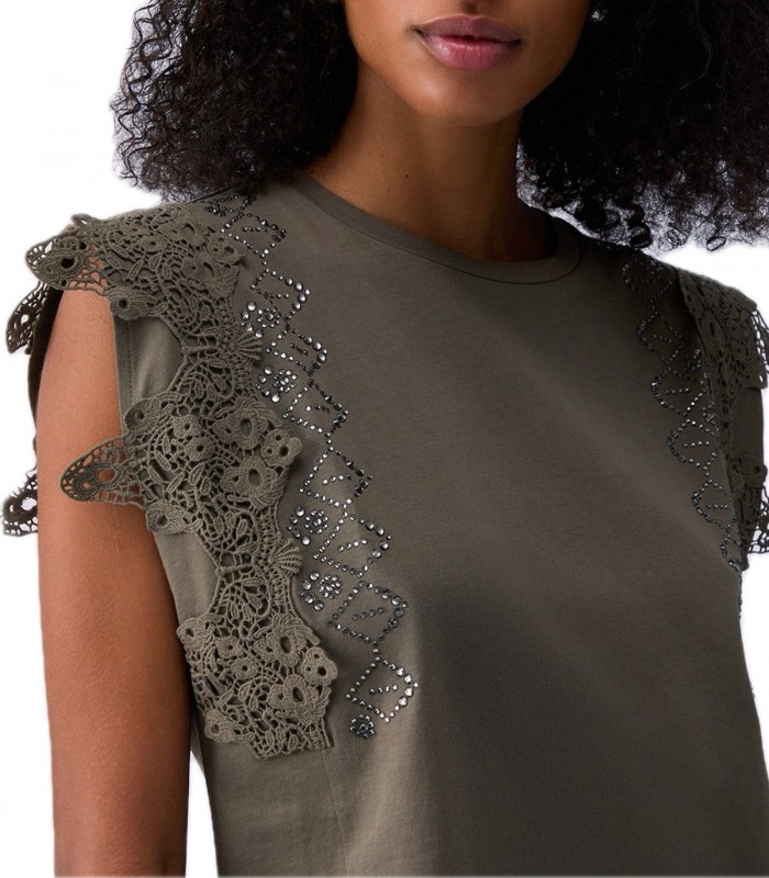 T-shirt con dettagli macrame Donna Liu Jo