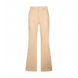 Pantaloni flare con bottoni logati Donna Liu Jo