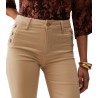 Pantaloni flare con bottoni logati Donna Liu Jo