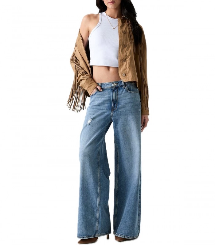 Giacca corta con frange Donna Guess