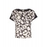 T-shirt con inserto in twill Donna Liu Jo