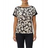T-shirt con inserto in twill Donna Liu Jo