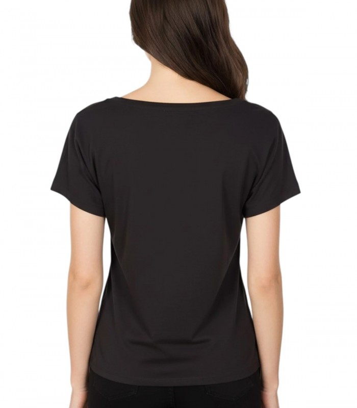 T-shirt con inserto in twill Donna Liu Jo