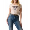 T-shirt triangolo con logo Guess