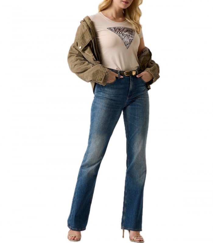 T-shirt triangolo con logo Guess