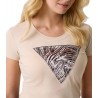 T-shirt triangolo con logo Guess